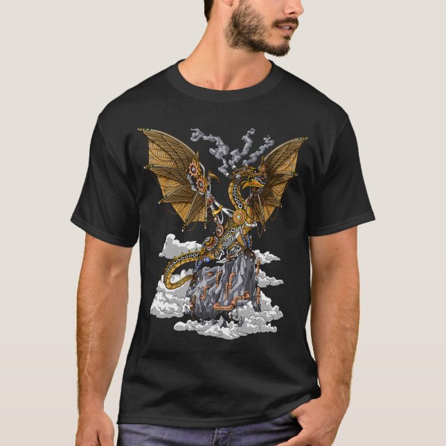Camiseta Dragón Steampunk (Anverso)