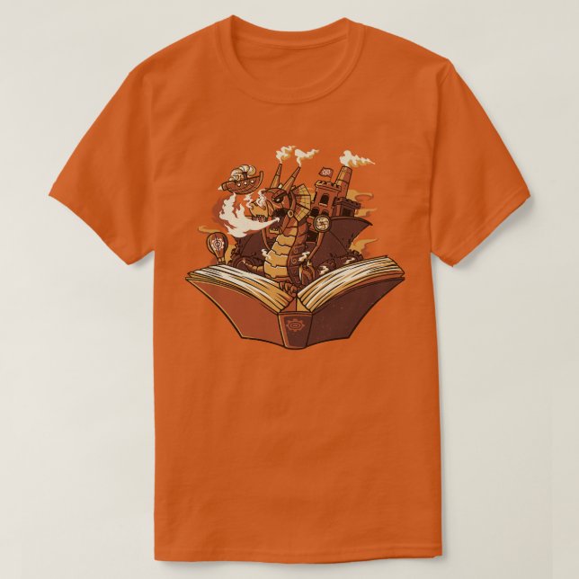 Camiseta Dragón Steampunk de Tobe Fonseca (Diseño del anverso)