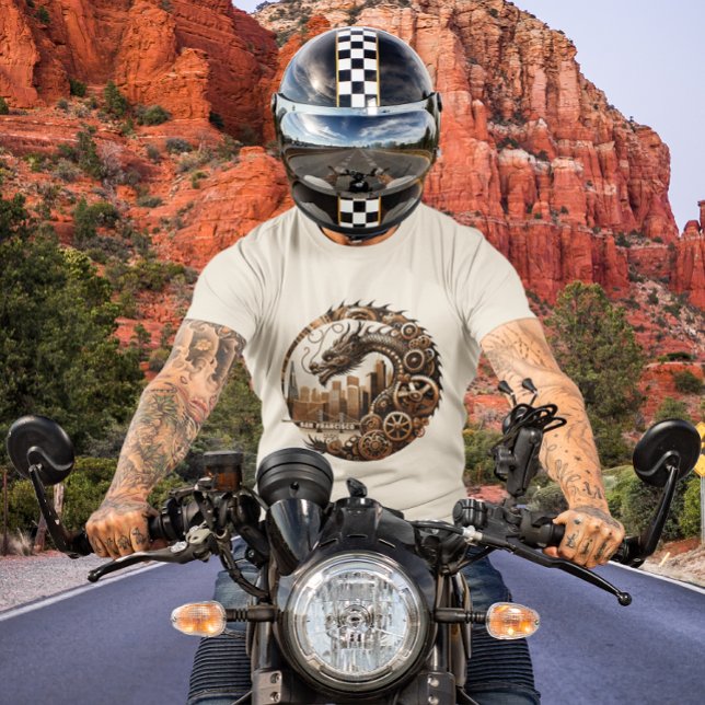 Camiseta Dragón Steampunk sobre San Francisco 2024 (Subido por el creador)