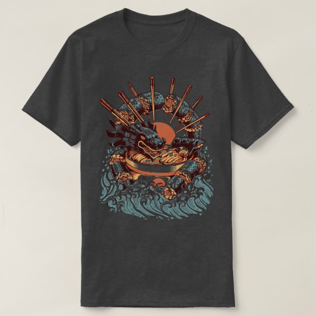 Camiseta Dragon Sushi Ramen (Diseño del anverso)
