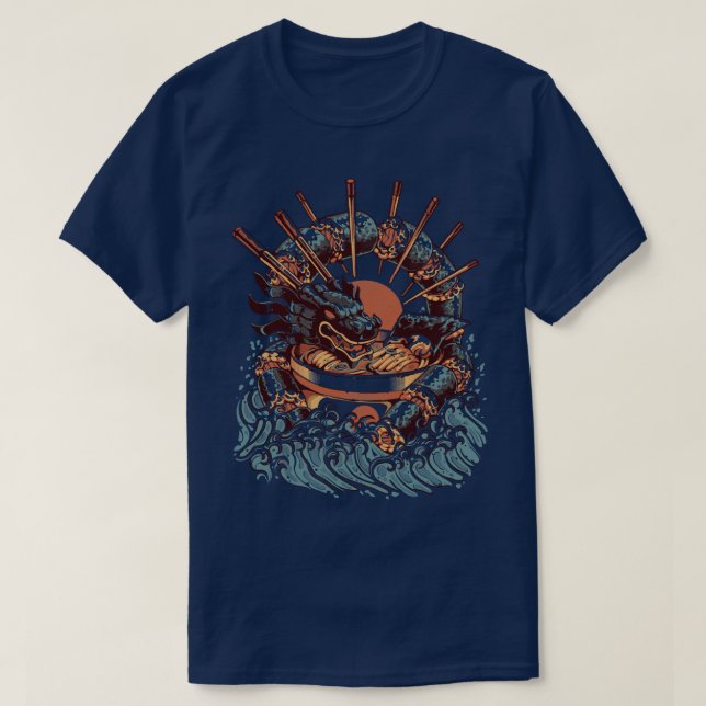 Camiseta Dragon Sushi Ramen (Diseño del anverso)