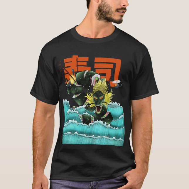 Camiseta Dragon Sushi wave (Anverso)