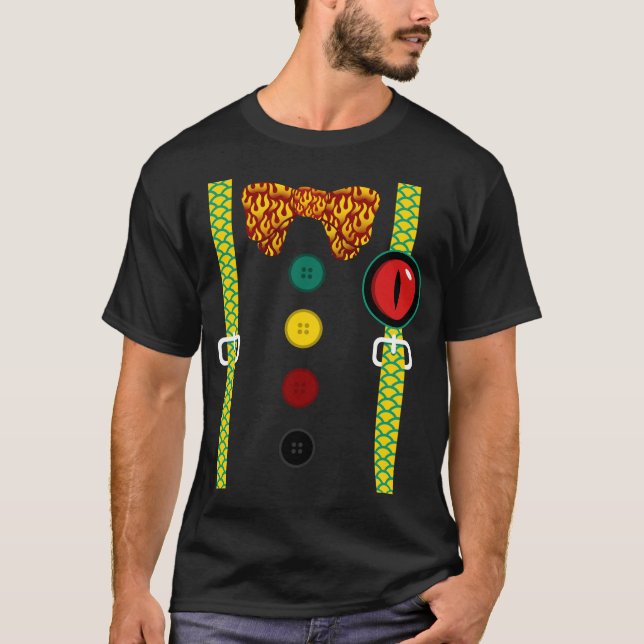 Camiseta Dragón, Suspender Dragon Dispara Fuego (Anverso)
