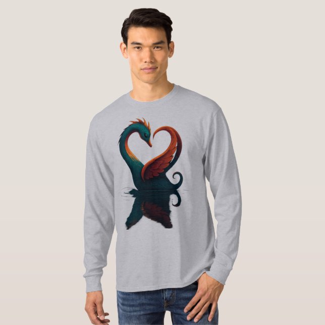 Camiseta Dragon Swan de amor (Anverso completo)