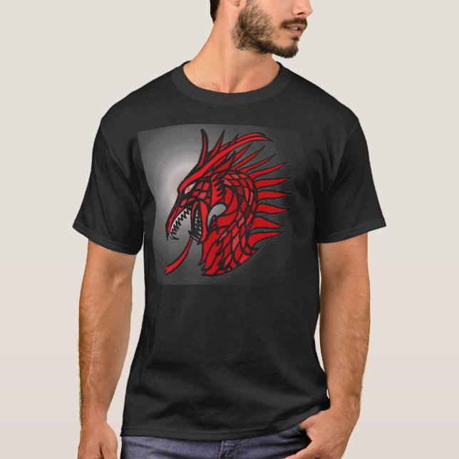 Camiseta Dragón T de GemCrest:  Rubí (Anverso)