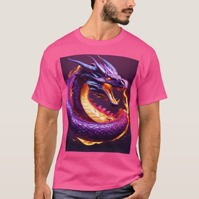 Camiseta Dragon T-Shirt Dreamy Watercolor (Anverso)