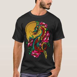 Camiseta Dragon Tattoo Gold Lotus