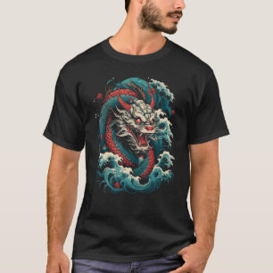 Camiseta Dragon Tattoo japonés Irezumi Arte Japonés Gr
