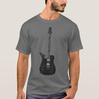 Camiseta Dragón tocando rock guitarra guitarrista banda ro