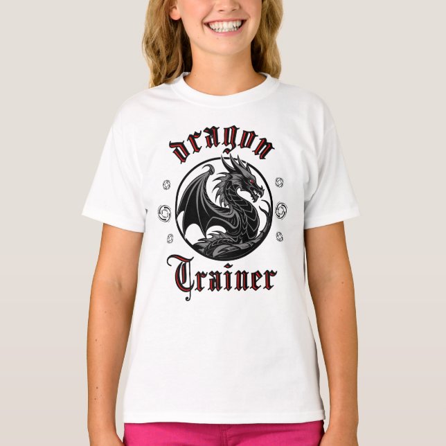 Camiseta Dragon Trainer Fantasy Lizard Creatura Mítica (Anverso)