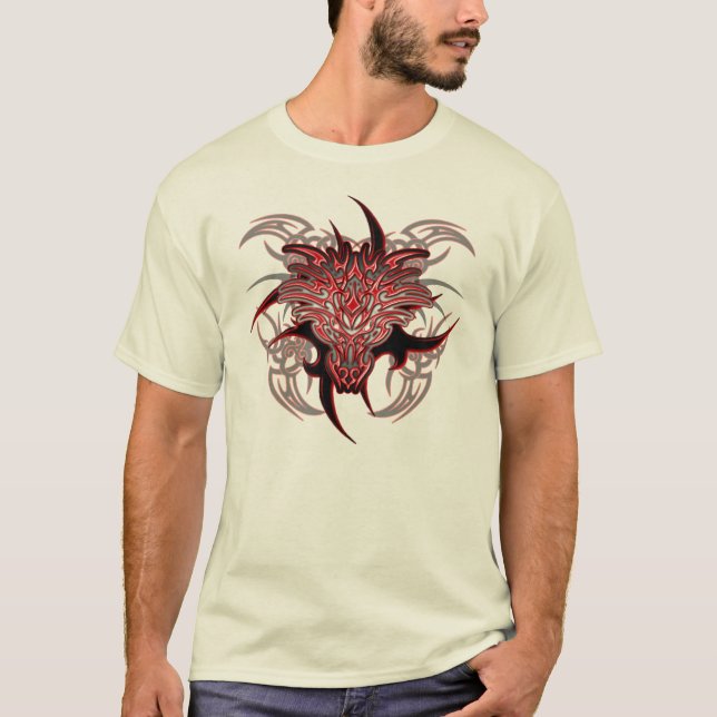 Camiseta Dragón tribal (Anverso)
