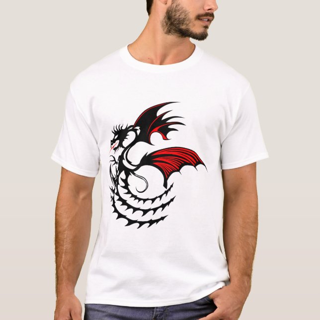 Camiseta dragon tribal 3032_o (Anverso)