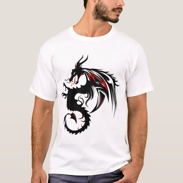 Camiseta dragon tribal 3033_m (Anverso)