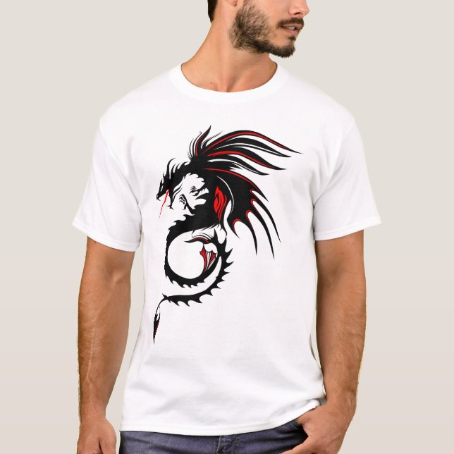 Camiseta dragon tribal 303_o (Anverso)