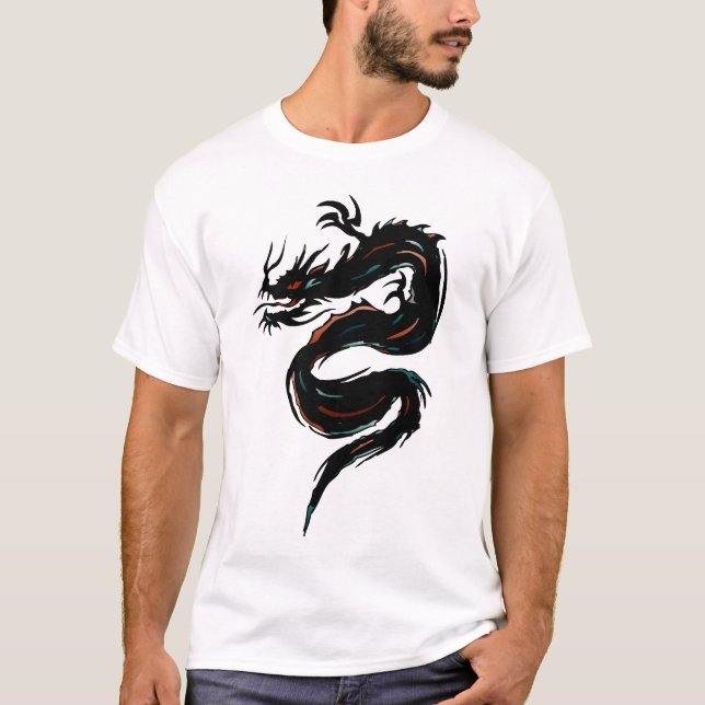 Camiseta dragon tribal 504_S (Anverso)
