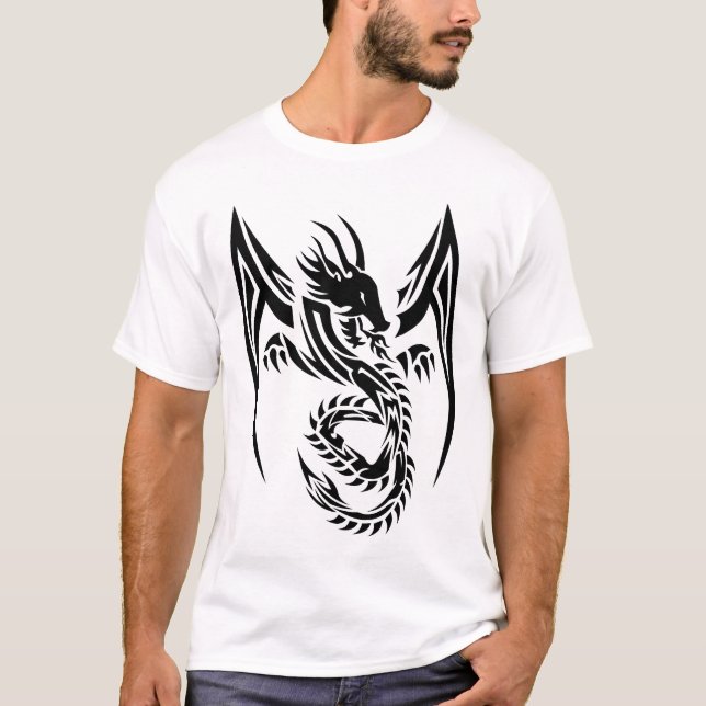 Camiseta Dragón tribal b (Anverso)