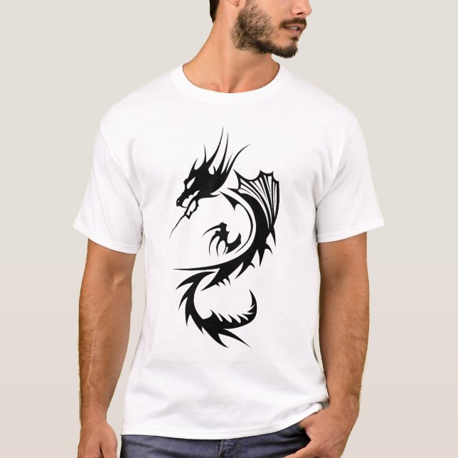 Camiseta dragon_tribal_tatouage_forme_200  (Anverso)