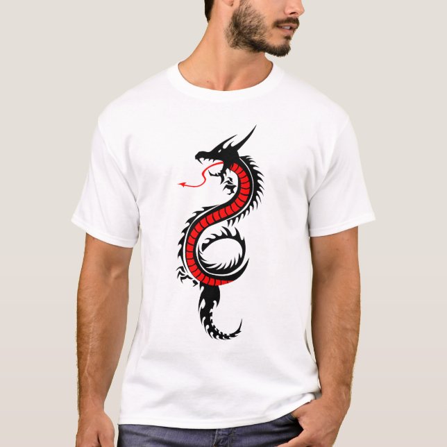 Camiseta dragon_tribal_tatouage_forme_2004_ooo_y (Anverso)