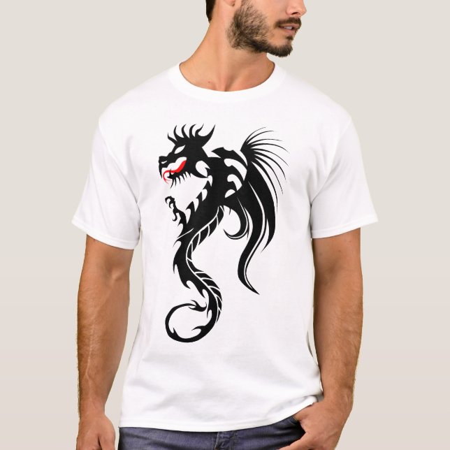 Camiseta dragon_tribal_tatouage_forme_2004_oooo_y (Anverso)