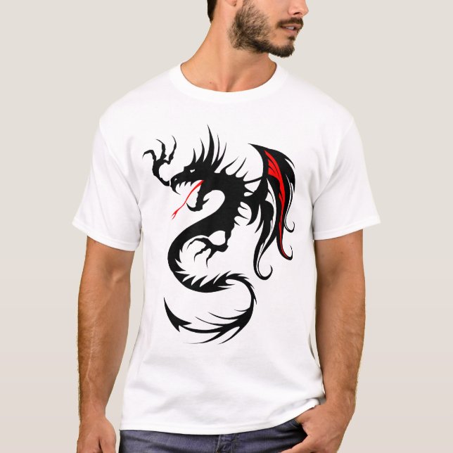Camiseta dragon_tribal_tatouage_forme_2004_oooooo_y (Anverso)