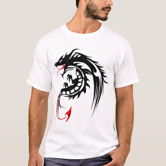 Camiseta dragon_tribal_tatouage_forme_2004_oooooooooooo_y (Anverso)