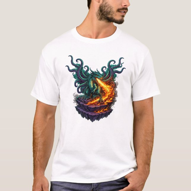 Camiseta Dragón Vacío Eldritch – Híbrido de Kraken que resp (Anverso)