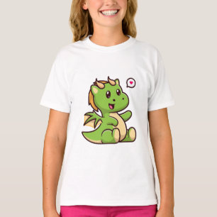 Camiseta Dragón verde de bebé adorable