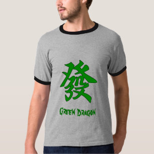 Camiseta Dragón verde de MahJong