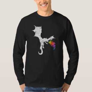 Camiseta Dragón volador Fantasía Dragón animal asiático