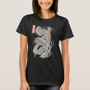 Camiseta Dragon VS Phoenix Chinese Mythology Loong Fenghuan