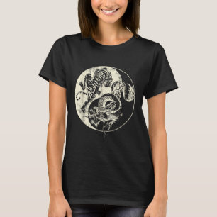 Camiseta ¡Dragón Vs Tatuaje Tigre! Yin Y Yang Beast Fight