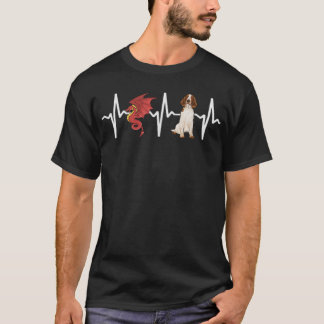 Camiseta Dragon Welsh Springer Spaniel Heartbeat Dog Lover