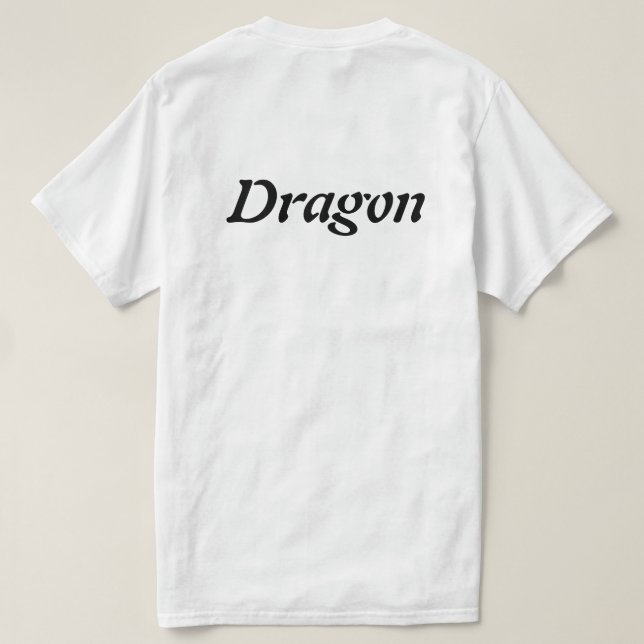 Camiseta Dragon White Men (Reverso del diseño)