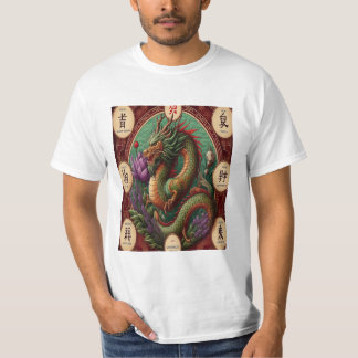 Camiseta Dragon Wooden T-shirt - 2024 🐉👕