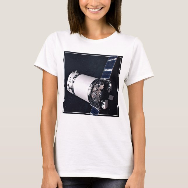 Camiseta Dragon Xl Spacecraft Aproximándose A Una Puerta Lu (Anverso)