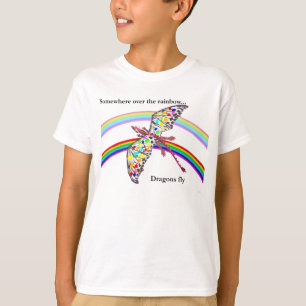 Camiseta Dragón y arcoiris