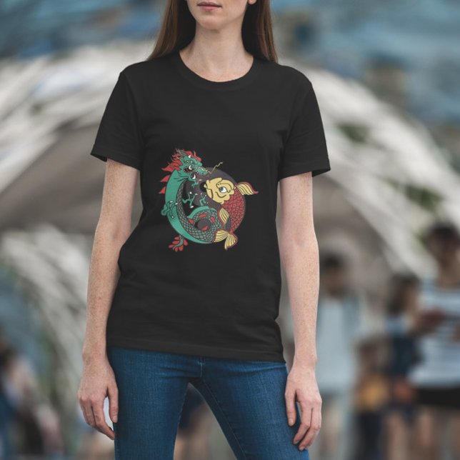 Camiseta Dragon Y Fish Ying Yang (Subido por el creador)