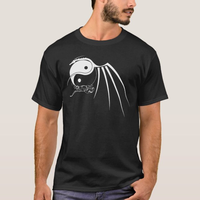 Camiseta Dragón Yin Yang del tigre (Anverso)
