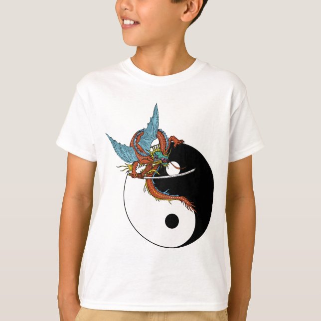Camiseta Dragon Yin Yang T-Shirt (Anverso)