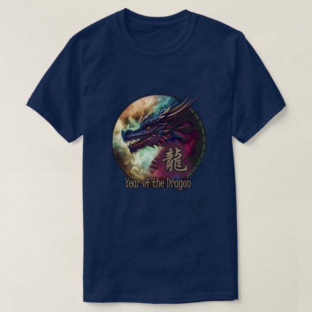 Camiseta Dragón zodiaco chino (Diseño del anverso)