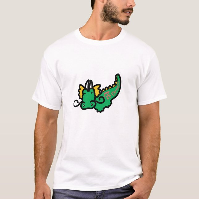 Camiseta Dragón zodiaco chino Doodle Art (Anverso)