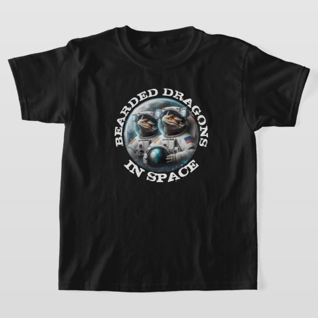 Camiseta Dragones Barbones Divertidos en el Espacio (Distribución)
