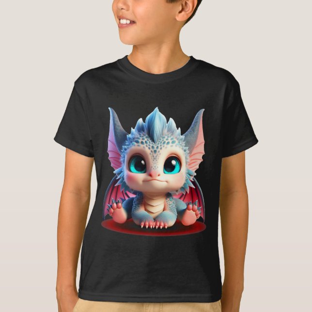Camiseta Dragones Bebés Adorables | Edición Colorida Chibi (Anverso)