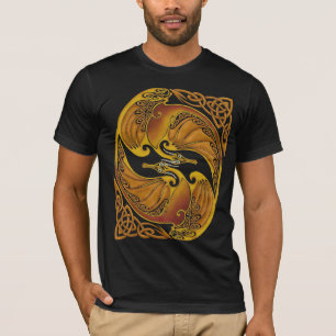 Camiseta Dragones célticos ornamentales
