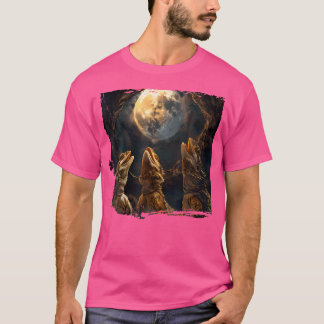 Camiseta Dragones Con Cabeza En La Luna Bearded Dragons Due