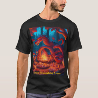 Camiseta Dragones de Acción de Gracias Fantasía