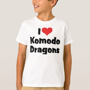 Camiseta Dragones de Komodo del Corazón que Amo