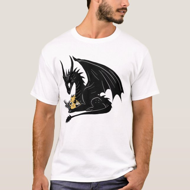 Camiseta Dragones de la Cuarta Ala leyendo juntos Cute Tair (Anverso)