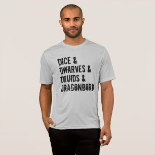 Camiseta Dragones de mazmorras inspirados en la lista de ca