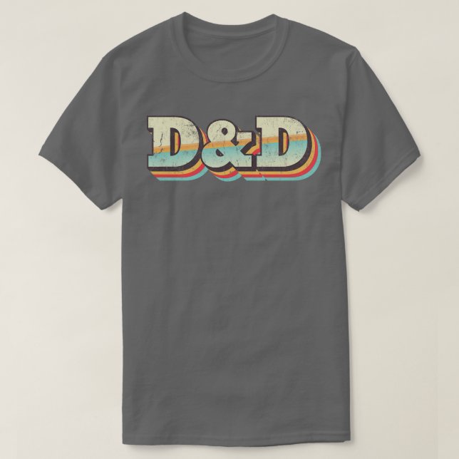 Camiseta Dragones de mazmorras vintage (Diseño del anverso)